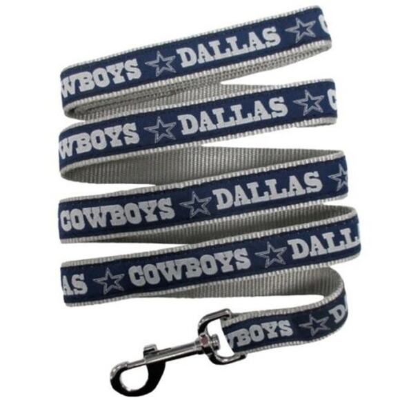 NFL 4' Dallas Cowboys Dog Leash * MED * 4 FT - Picture 1 of 4